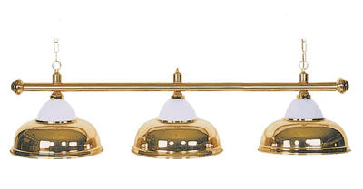 Lamp "Crown", 3-bells, brass, Ø 38cm