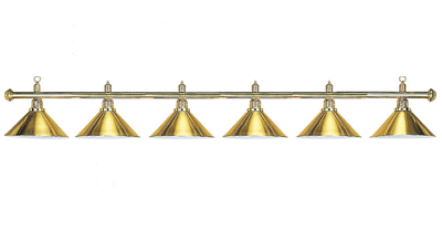 Lamp "Elegance", 6 shades, brass