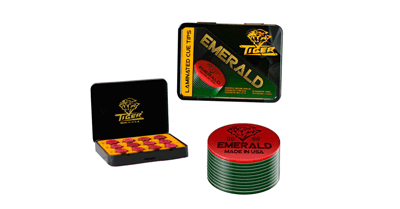 Tiger Emerald Klebeleder 14mm