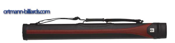 Cue Case "Style" SY-2, red-black, 2/2, Pool & Pyramid