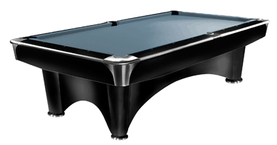 Billardtisch "Dynamic III", 9-fuß, schwarz glänzend , Pool