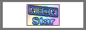 Neon Star Pool Cues