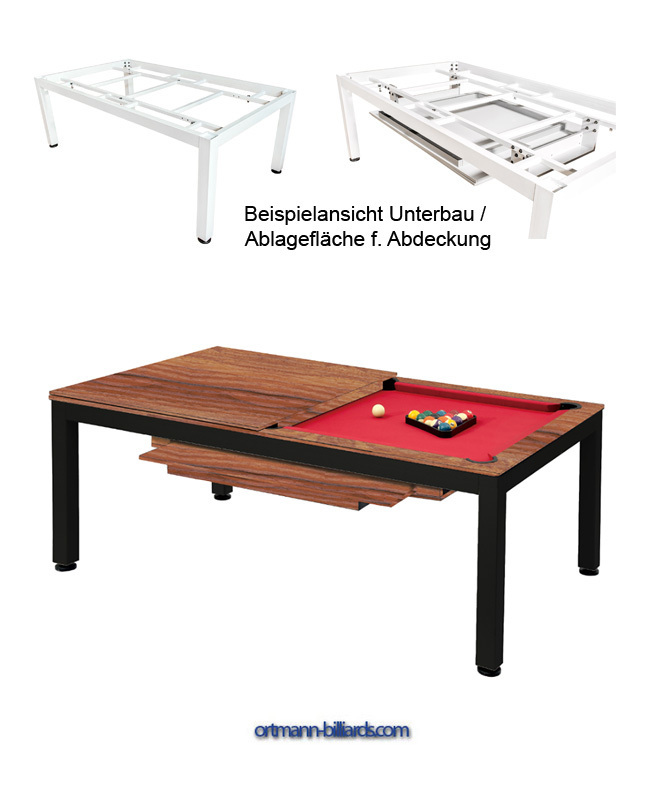 Esstisch&Billardtisch zwei in einem Essplatz/Spielposition Milano 8ft-243x138,5 