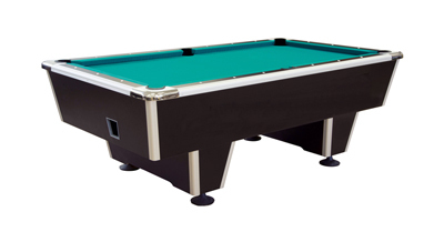 Billiard Table, Pool, Orlando 7 ft., black, with ball return