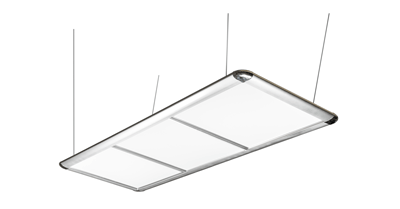 Billardlampe, LED Flat, silber, 195 x 70 x 6,5 cm