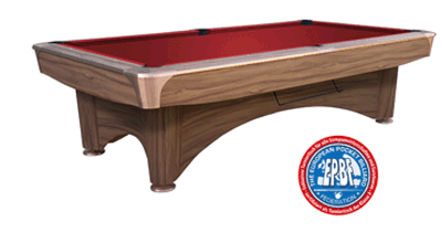 Billiard Table, Pool, Dynamic III, 9 ft., Modern Brown