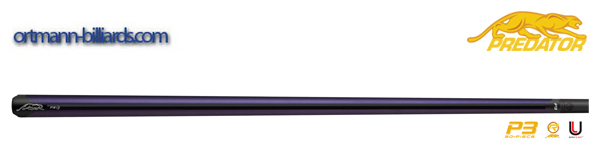 Billardqueue, Pool, Predator P3 Revo Purple NW, Uni-Loc