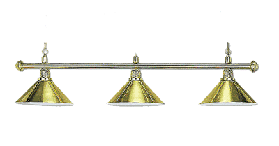 Lamp "Elegance", 3-bells, brass, Ø 35cm