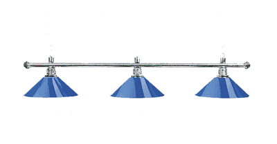 Lamp "Blue Star", 3-bells, blue, Ø 35cm