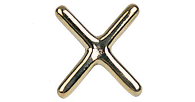 "Cross" - Brass bridge head